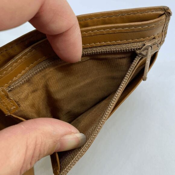 Authentic CELINE Paris Brown Coated Canvas & Leather Basic Slim Bifold Wallet - Picture 7 of 11